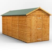 Power Garden Shed 166PAW Golden Brown 16x6