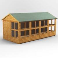 Power Garden Shed 168PAPS Golden Brown 16x8