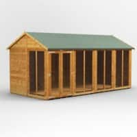 Power Garden Shed 168PASH Golden Brown 16x8