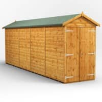 Power Garden Shed 184PAWDD Golden Brown 18x4