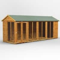 Power Garden Shed 186PASH Golden Brown 18x6