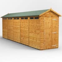 Power Garden Shed 204PASSDD Golden Brown 20x4