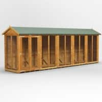 Power Garden Shed 204PASH Golden Brown 20x4