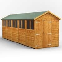 Power Garden Shed 206PADD Golden Brown 20x6