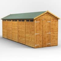 Power Garden Shed 206PASSDD Golden Brown 20x6