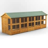 Power Garden Shed 206PAPS Golden Brown 20x6