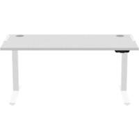 Fellowes Levado Sit Stand Desk Rectangular Grey T-Foot 1,829 (W) x 698 (D) x 1,257 (H) mm MDF (Medium-Density Fibreboard), PVC (Polyvinyl Chloride), Steel