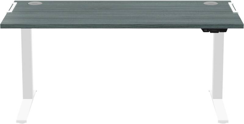 Fellowes Levado Sit Stand Desk Rectangular Oak T-Foot 1,829 (W) x 698 (D) x 1,257 (H) mm MFC (Medium Density Fibreboard), PVC (Polyvinyl Chloride), Steel