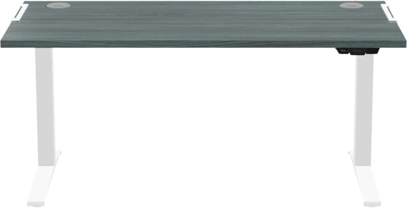 Fellowes Levado Sit Stand Desk Rectangular Oak T-Foot 1,829 (W) x 698 (D) x 1,257 (H) mm MFC (Medium Density Fibreboard), PVC (Polyvinyl Chloride), Steel