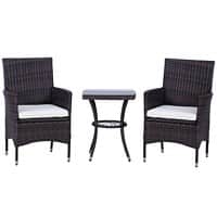 OutSunny Rattan Furniture Set Brown