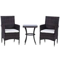 Outsunny Rattan Furniture Set 841-094BN Brown