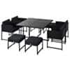 Outsunny Rattan Furniture Set 861-032V70 Grey, Black