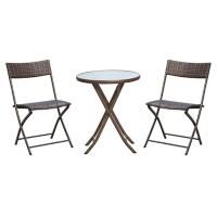 OutSunny Rattan Furniture Set Brown