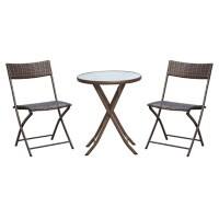 Outsunny Rattan Furniture Set 863-029 Brown