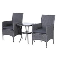 Outsunny Rattan Furniture Set 863-033 Grey
