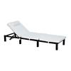 Outsunny Rattan Lounger 01-0785 White, Brown