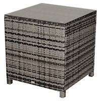 Outsunny Rattan Side Table 867-045 Grey