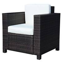 Outsunny Rattan Single-Seat Sofa 01-0715 Brown