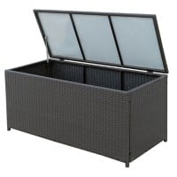 Outsunny Rattan Storage Box 865-003 Dark Brown