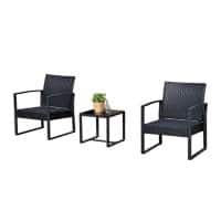 Outsunny Rattan Wicker Set 863-013 Grey, Black