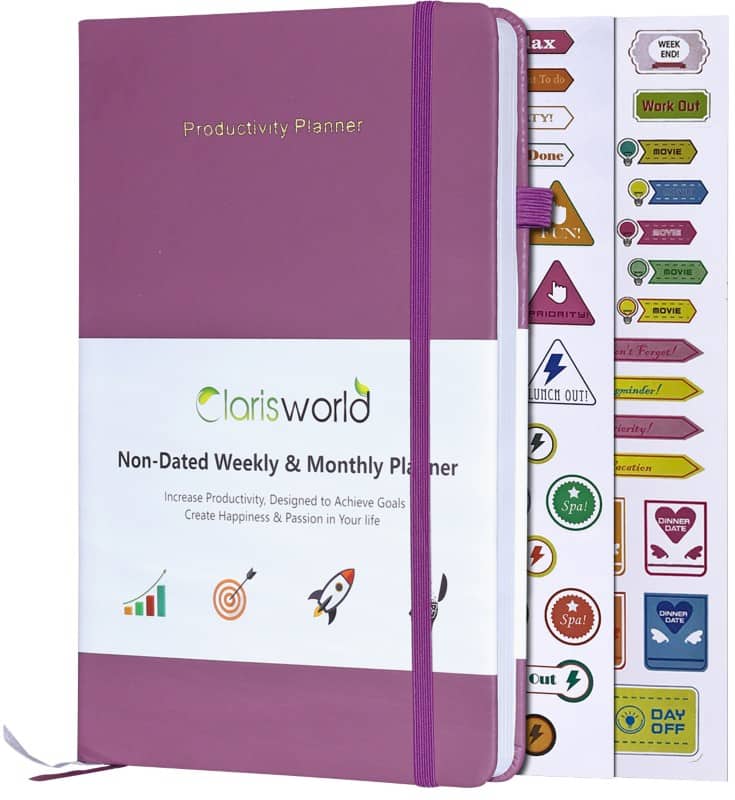 ARPAN Planner A5 Week to view Purple ST-9942PE