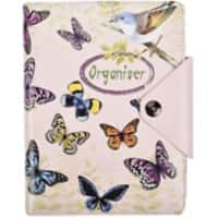 ARPAN Personal Organiser ST-9927 Week to View A5 Portrait Vintage Butterfyl