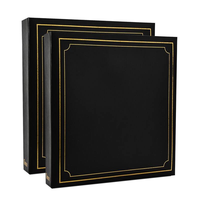 ARPAN Photo Album AL-9174-X2 500 6X4'' Pictures Black Pack of 2