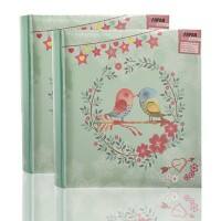 ARPAN Photo Album AL-9768-X2 200 6X4'' Pictures Green Pack of 2