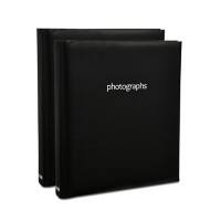 ARPAN Photo Album CL-6823-X2 200 6X4'' Pictures Black Pack of 2