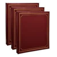 ARPAN Photo Album AL-9177-X3 24 Sheets Red Pack of 3