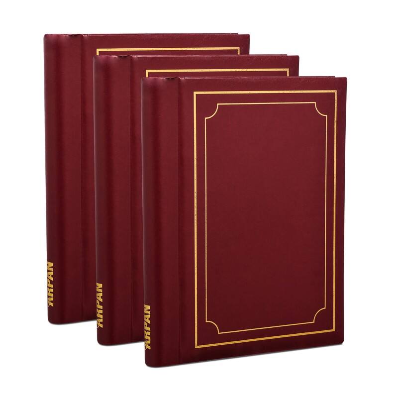 ARPAN Photo Album CL-SM72-REDX3 36 Sheets Red Pack of 3