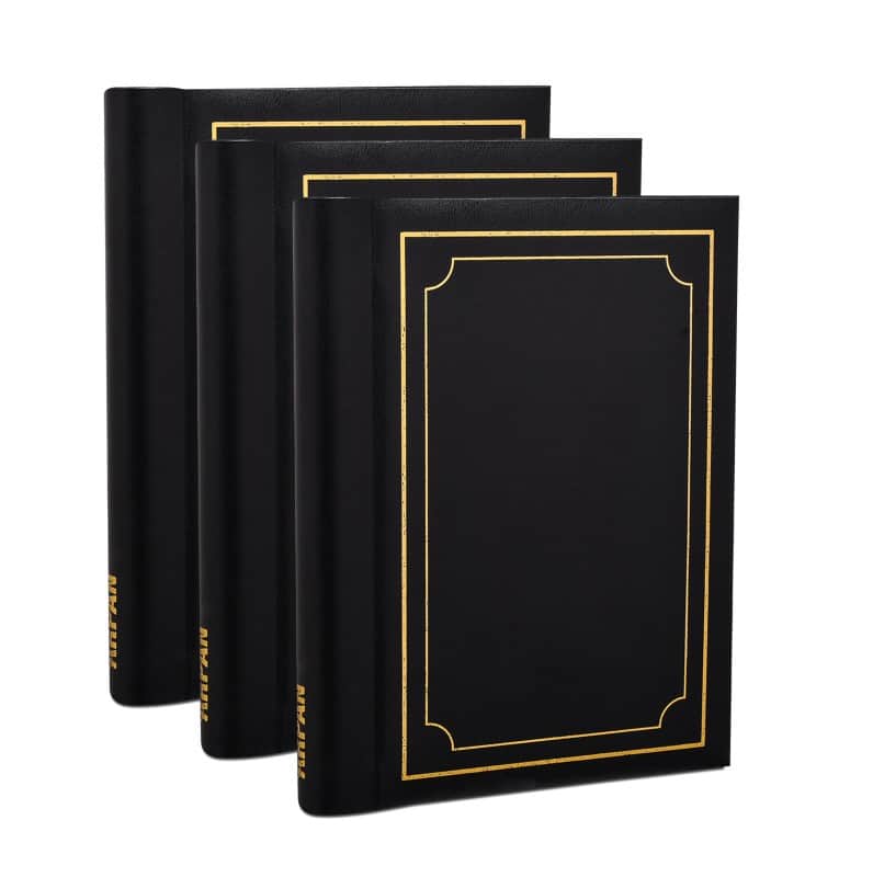ARPAN Photo Album CL-SM72BK-PK3 36 Sheets Black Pack of 3
