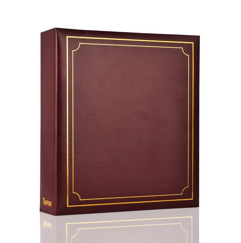 ARPAN Photo Album AL-2348RD A4 100 Holds Bugundy