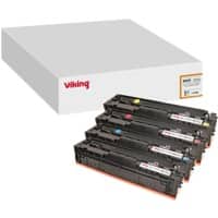 Viking 203X Compatible HP Toner Cartridge CF540X / CF541X / CF543X / CF542X Black, Cyan, Magenta, Yellow Pack of 4 Multipack