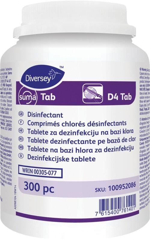 Diversey Kitchen Chlor Tablets D4 Pack of 300