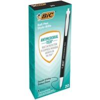 BIC Ballpoint Pen Black Antimicrobial Tech Pack of 20