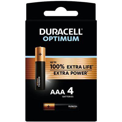 Duracell Batteries Optimum AAA Pack of 4