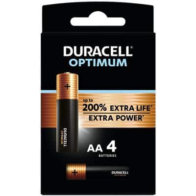 Duracell Batteries Optimum AA Pack of 4