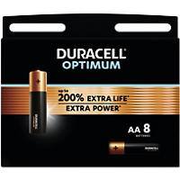 Duracell Batteries Optimum AA Pack of 8