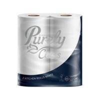 Purely Class Kitchen Roll White 3 Ply Pack of 2