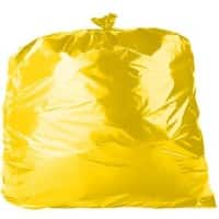 Purely Protect Heavy Duty Bin Bags Yellow Plastic Pack of 200