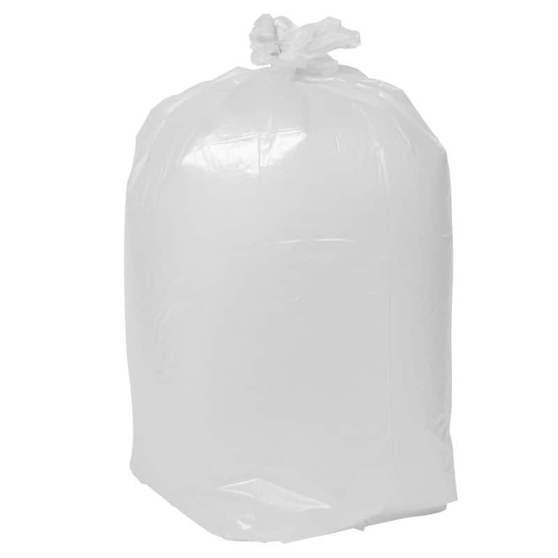 Purely Smile Bin Bags 80 L Transparent Plastic Pack of 200