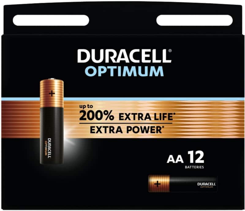 Duracell Batteries Optimum AA Pack of 12