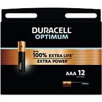Duracell Batteries Optimum AAA Pack of 12