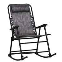 Outsunny Rocking Chair 84A-099GY Steel, Texteline Grey