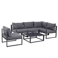 Outsunny Garden Sofa Set Grey 860-053