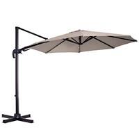 Outsunny Umbrella 840-122 Aluminum, Metal, Polyester Khaki