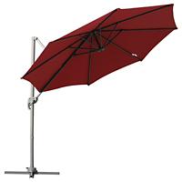 Outsunny Umbrella 84D-052WR Aluminum, Steel, Polyester Wine Red