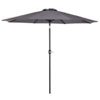 Outsunny Sun Umbrella 840-070CG Steel, Polyester Grey