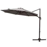 Outsunny Sun Umbrella 840-126GY Aluminum, Steel, Polyester Grey